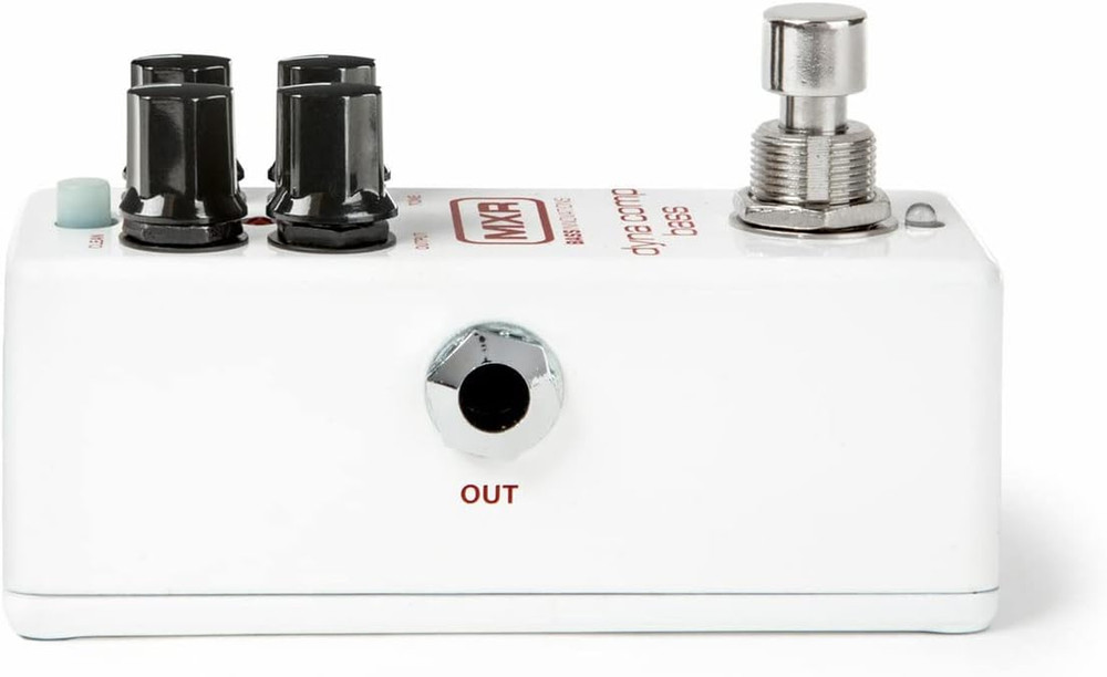 MXR M282 Bass Dyna Comp Mini Bundle with 2 Patch Cables, Dunlop Pick Pack, and P
