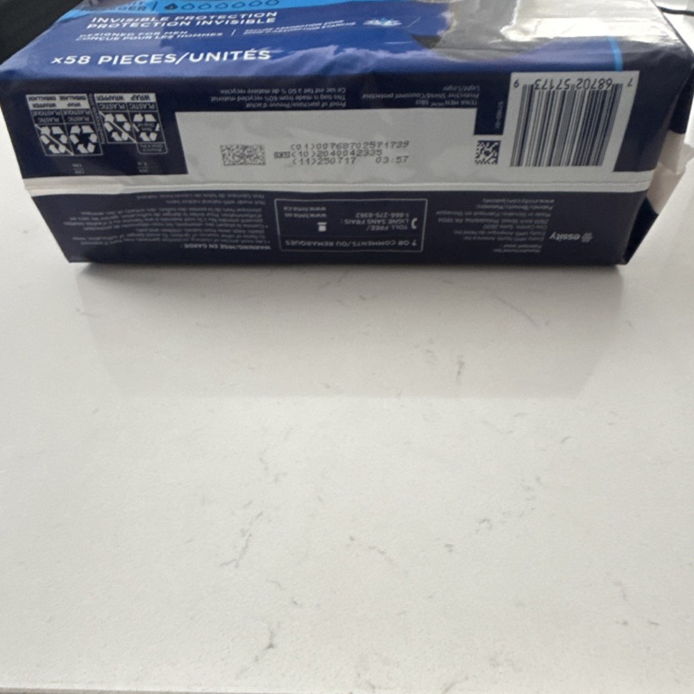 Tena Men Protective Shield Light Absorbency Black Disposable 58 Pieces