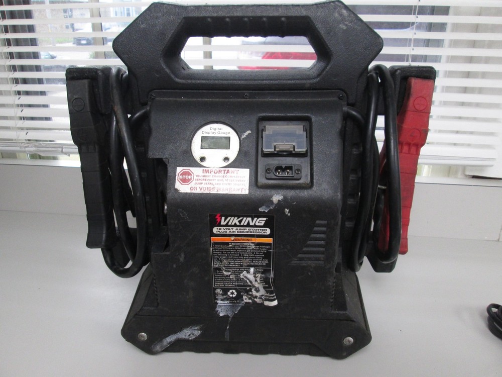 VIKING 1700 PEAK AMP 18V JUMP STARTER PACK + AIR COMPRESSOR - UNTESTED