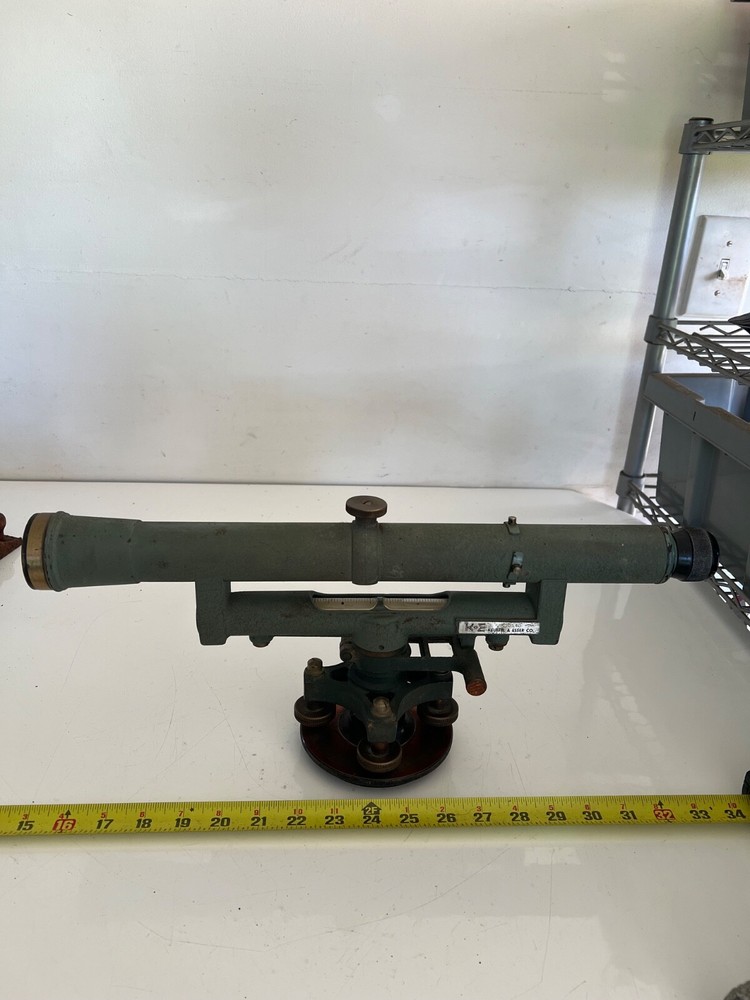 VINTAGE KEUFFEL & ESSER SURVEYOR TRANSIT LEVEL PLEASE READ
