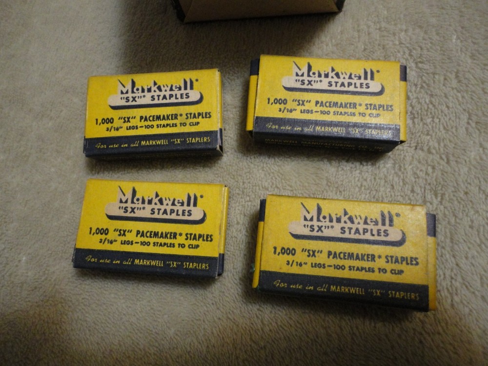 Vintage Markwell Staples 3/16 inch