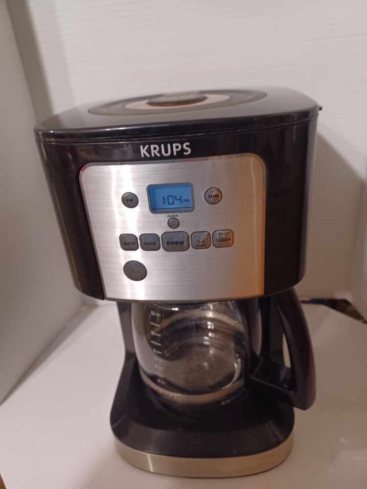 KRUPS 12cup Coffee Thermo Brew Tech Programmable KeepsWarm4hrs Good COND. CLEAN!