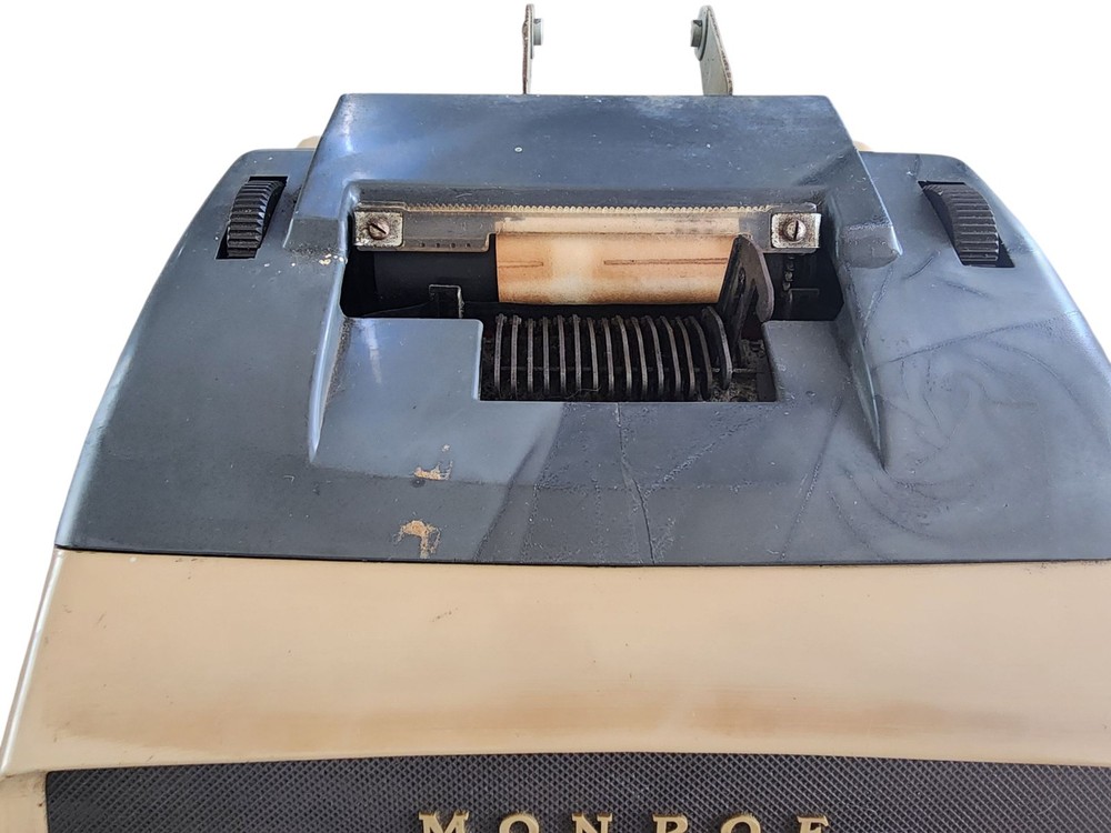 Rare Mach 1 Monroe Ten Key Adding Machine & Monroe LA5-160 Adding Machine VTG