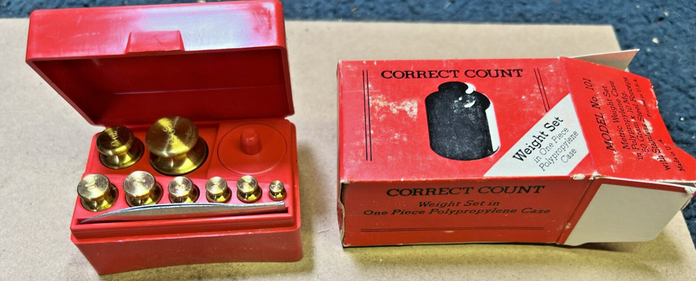 Correct Count Calibration Weight Set Model 101 With Case