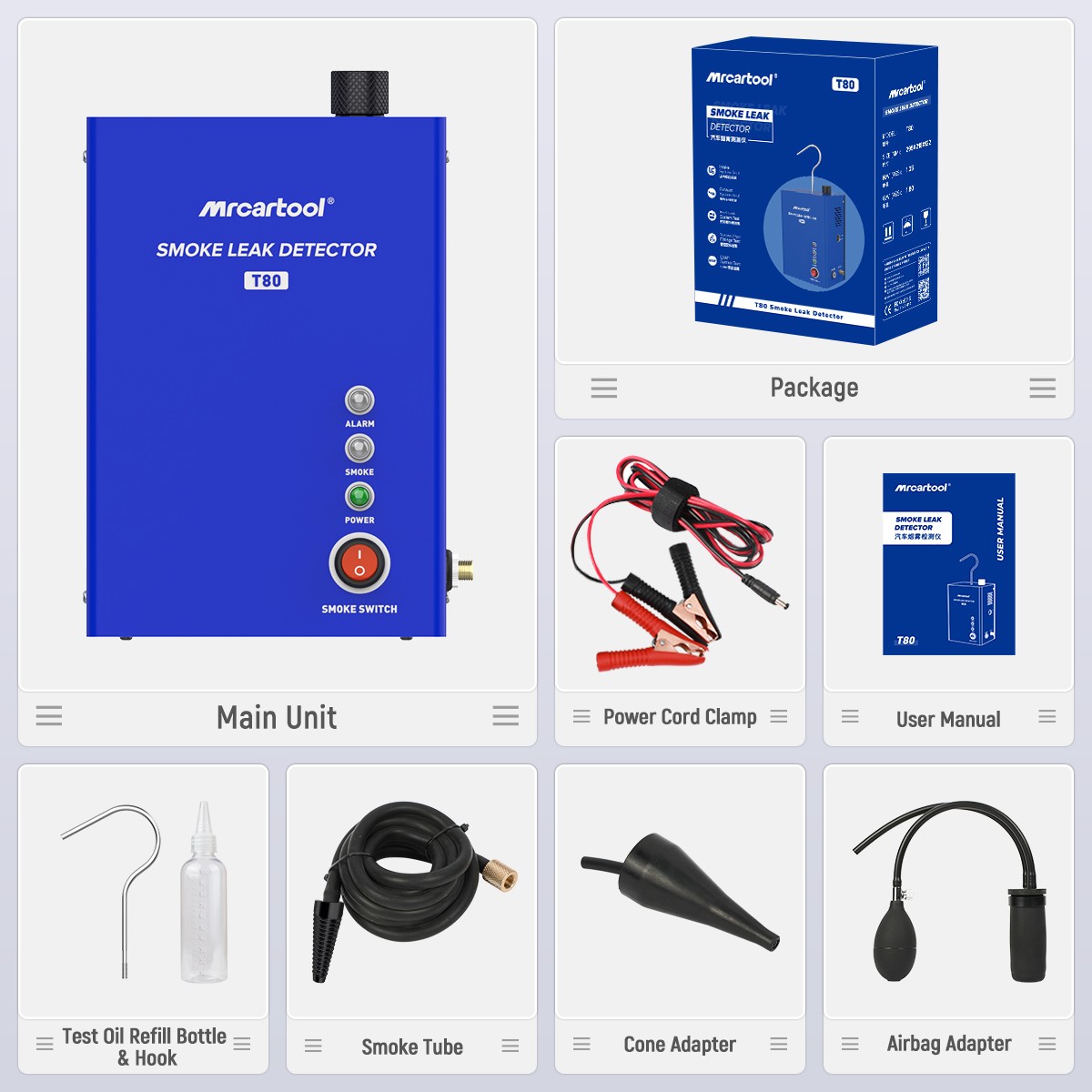 Automotive EVAP Smoke Tester Machine Leak Detector Car Vacuum Diagnostic Tester