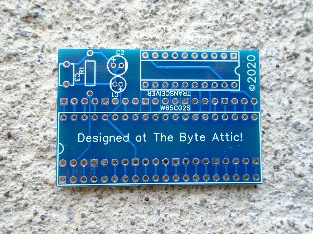 VIC20 CPU 6502 to W65C02S CPU Commodore VIC20 Adapter Board