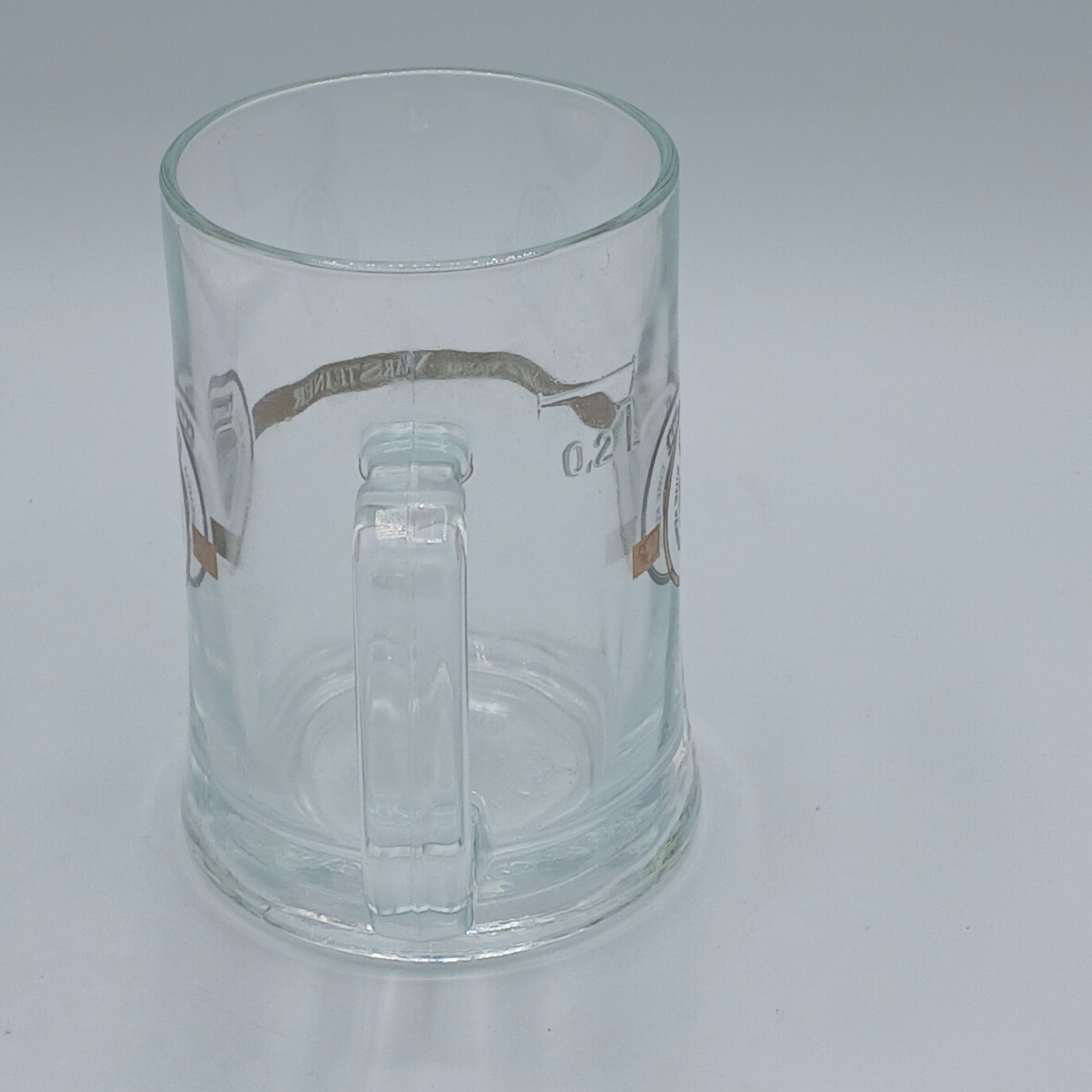 Warsteiner Glass Beer Mug Stein .2L Eine Konigin Unter Den Bieren Das Einzig