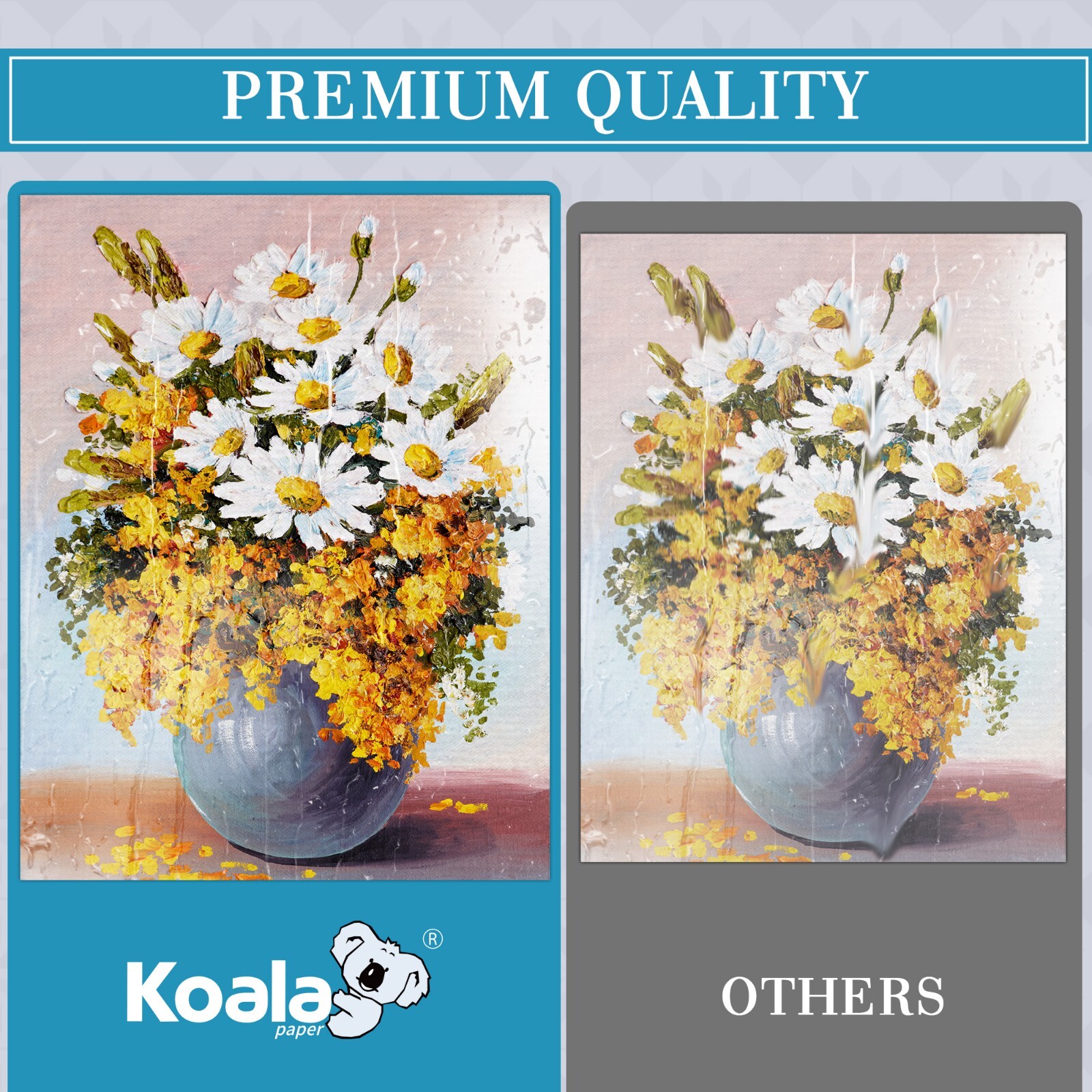 Koala Inkjet Canvas Paper 8.5x11 100% Cotton Matte Photo Paper 350g 22Mil Thick