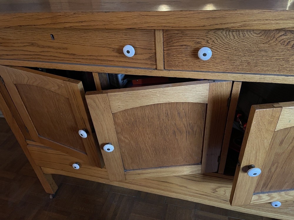antique oak buffet sideboard