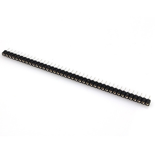 10PCS Strip Tin PCB Female IC Breakable 40pin Single Row Round Header Socket