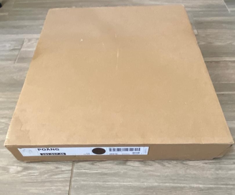 Ikea POANG Ottoman FRAME ONLY, Brown 101.557.46 - NEW