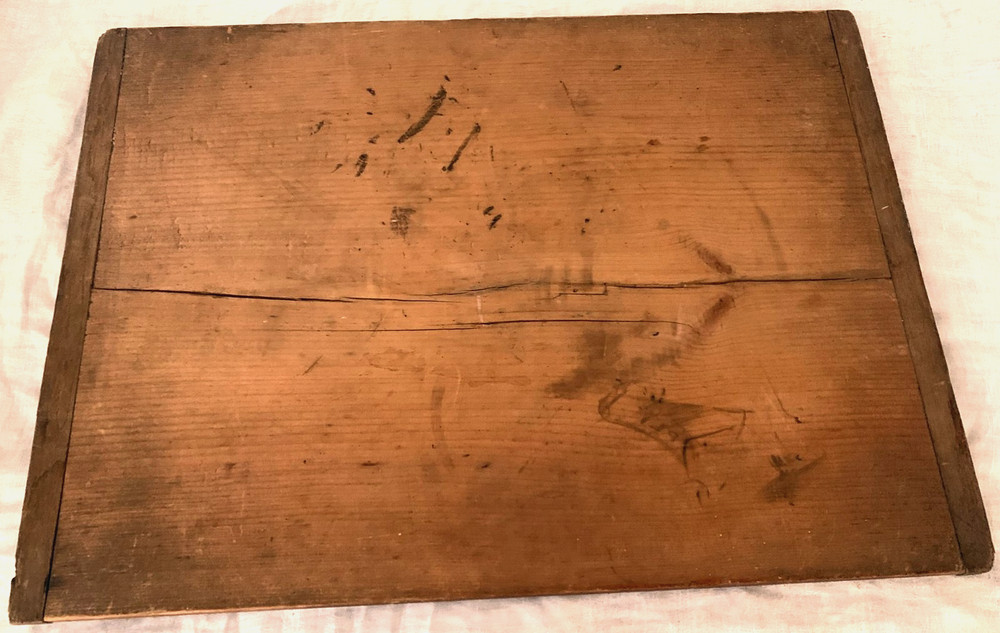 Primitive Antique Large Gameboard Made from Antique Breadboard