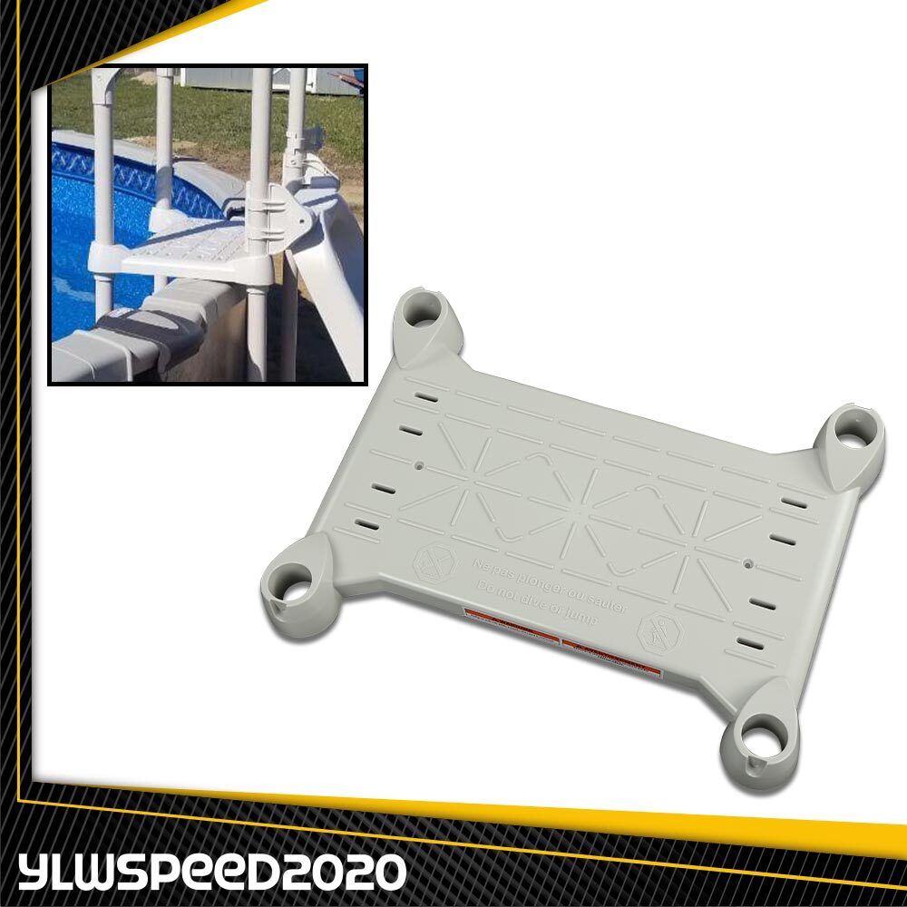 Fit For Platform Above Ground Swimming Pool Step Grey 1Pcs