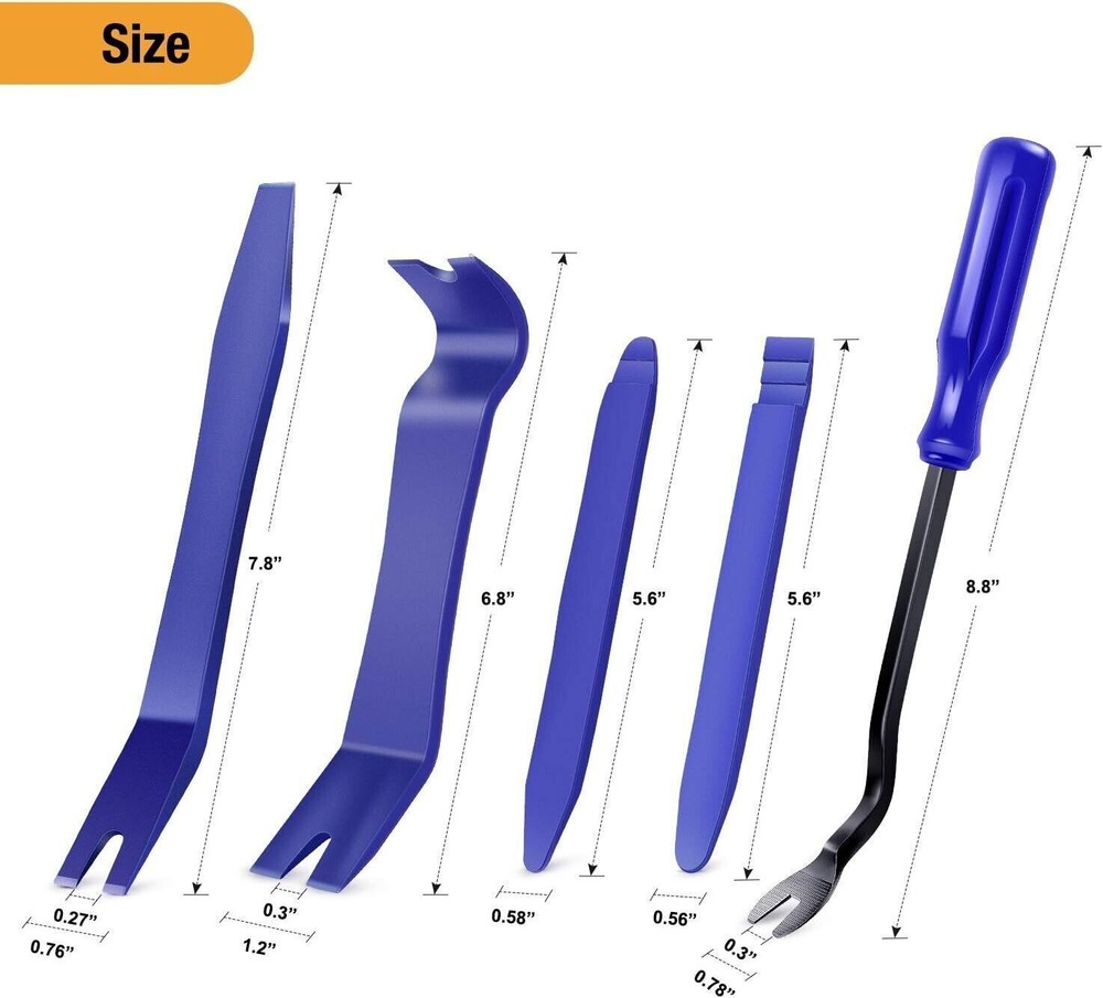 Car Trim Removal Tool Kit Set Door Panel Fastener Auto Dashboard Plastic Tools