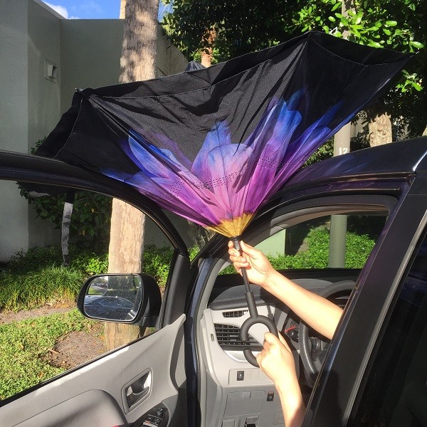 Reverse Opening Inverted Inside-Out/Upside Down/ C-Handle Umbrella Sale