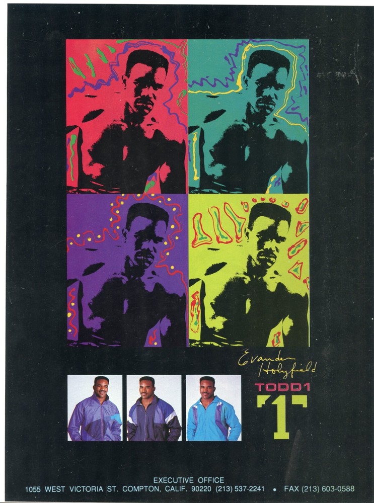 EVANDER HOLYFIELD TODD 1 ORIGINAL PRINT AD