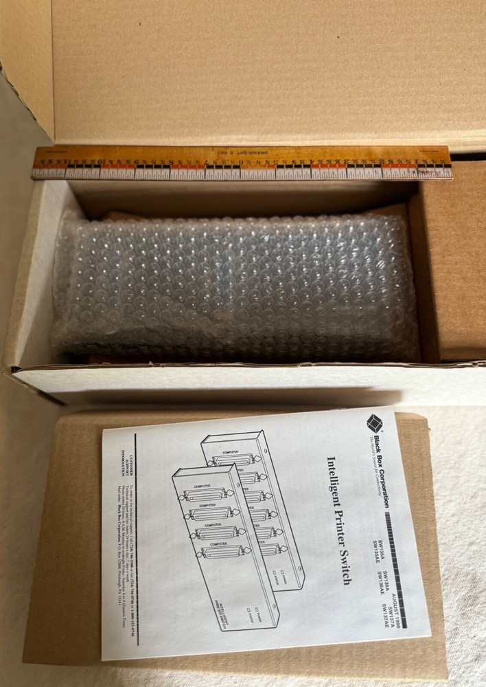 BLACK BOX SW135A Intelligent Printer Switch. New! Old Stock!