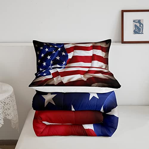 American Flag Comforter Set, United States Down Comforter Size Queen Multi 1