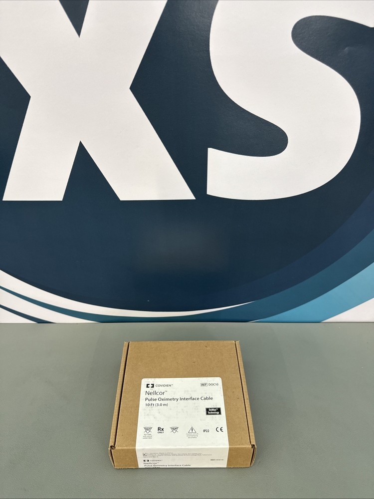Covidien Nellcor Pulse Oximetry Interface Cable 10 Ft REF DOC10 New