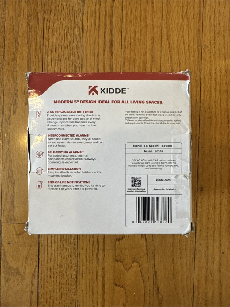 2 PACK Kidde Hardwired Smoke Detector w/ Battery Backup Model# 20SAR Please Read