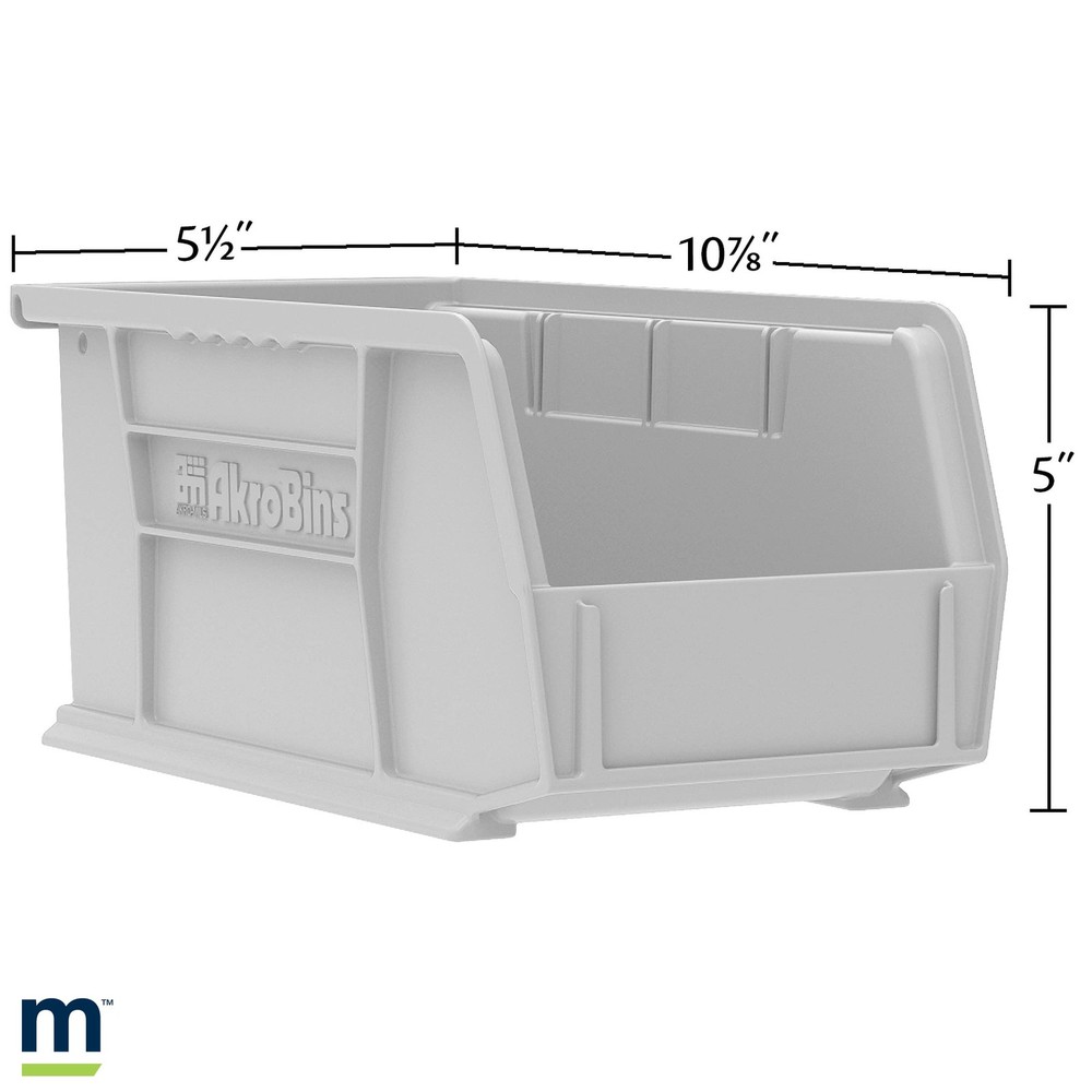 Stackable Plastic Storage Bins for Garage, Pantry, Crafts, 12-Pack, Blue