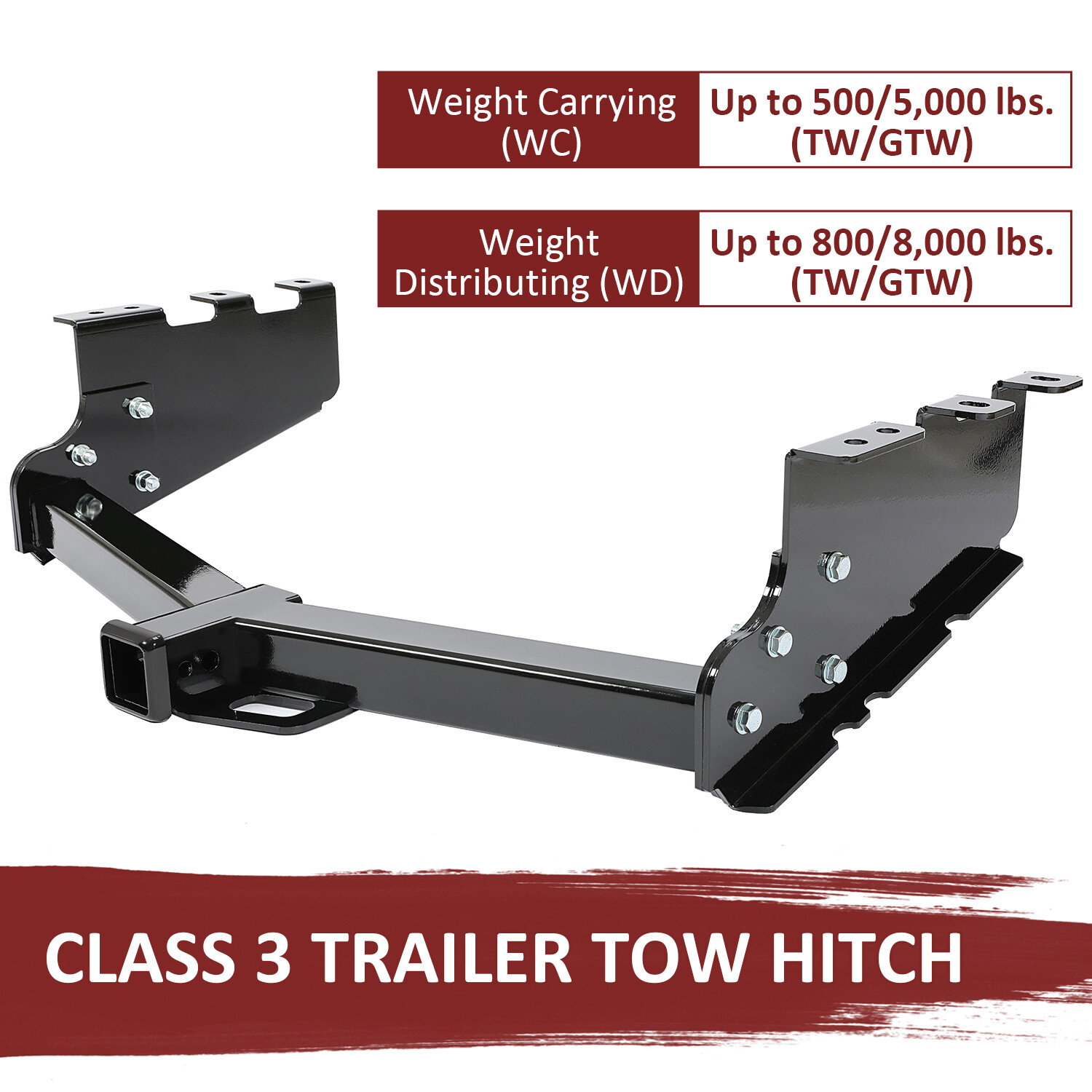 Trailer Hitch Rear Bumper Tow Kit For 2014-18 Chevy Silverado / GMC Sierra 1500