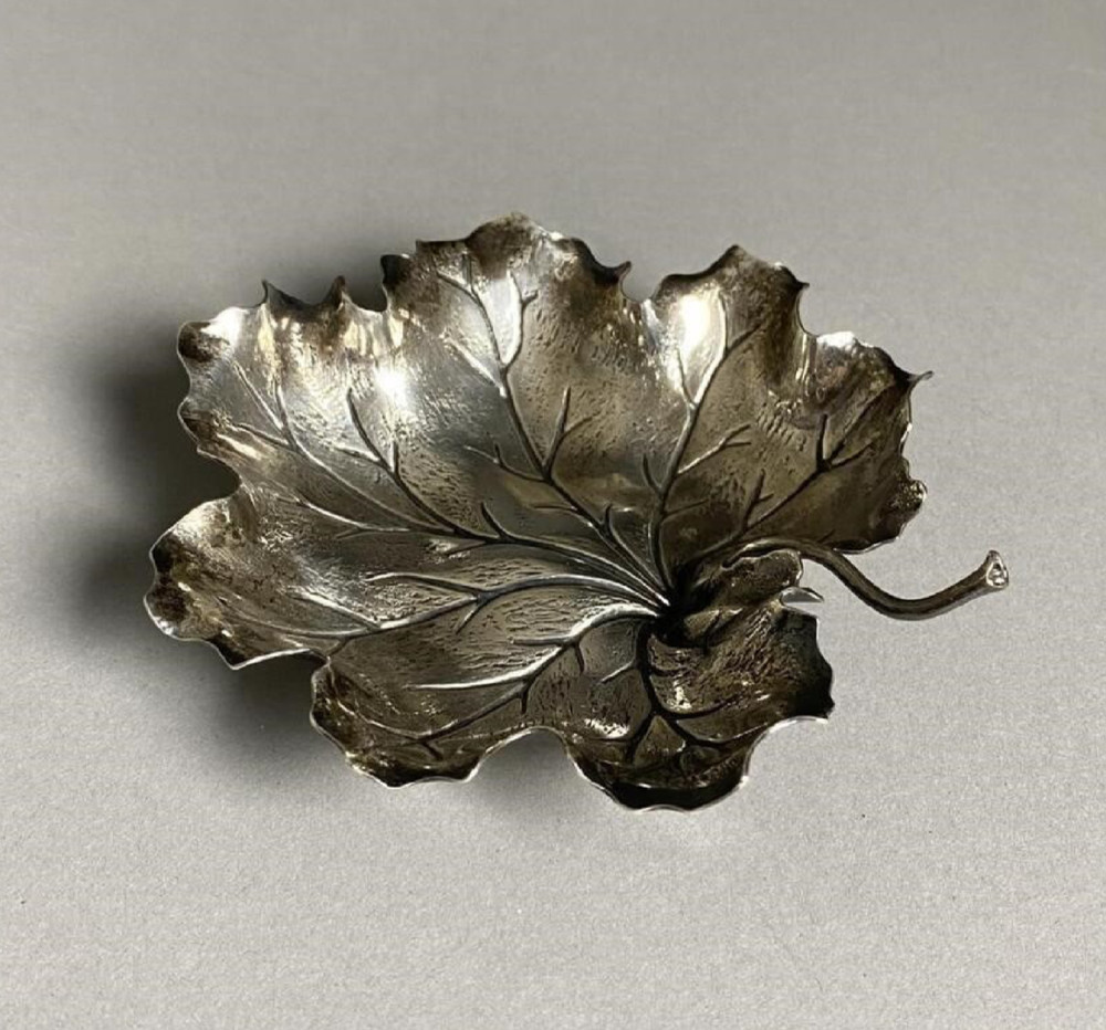 Sterling Silver Buccellati Geranium Leaf Bowl 4.5"