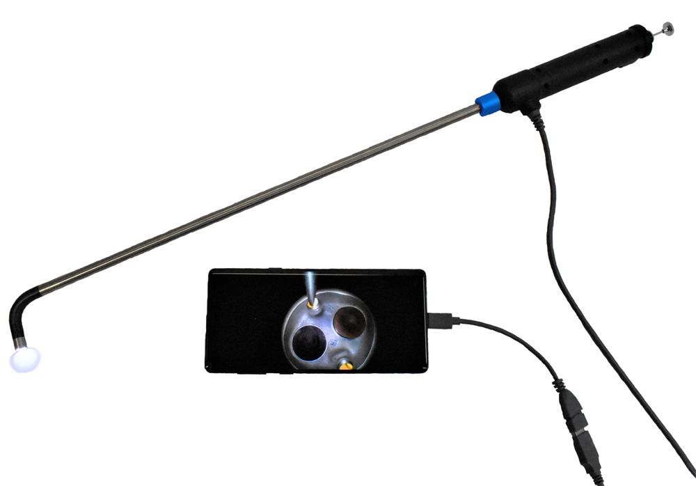 Vividia VA-400i Rigid One-Way Articulation Borescope iPhone iPad Android Windows
