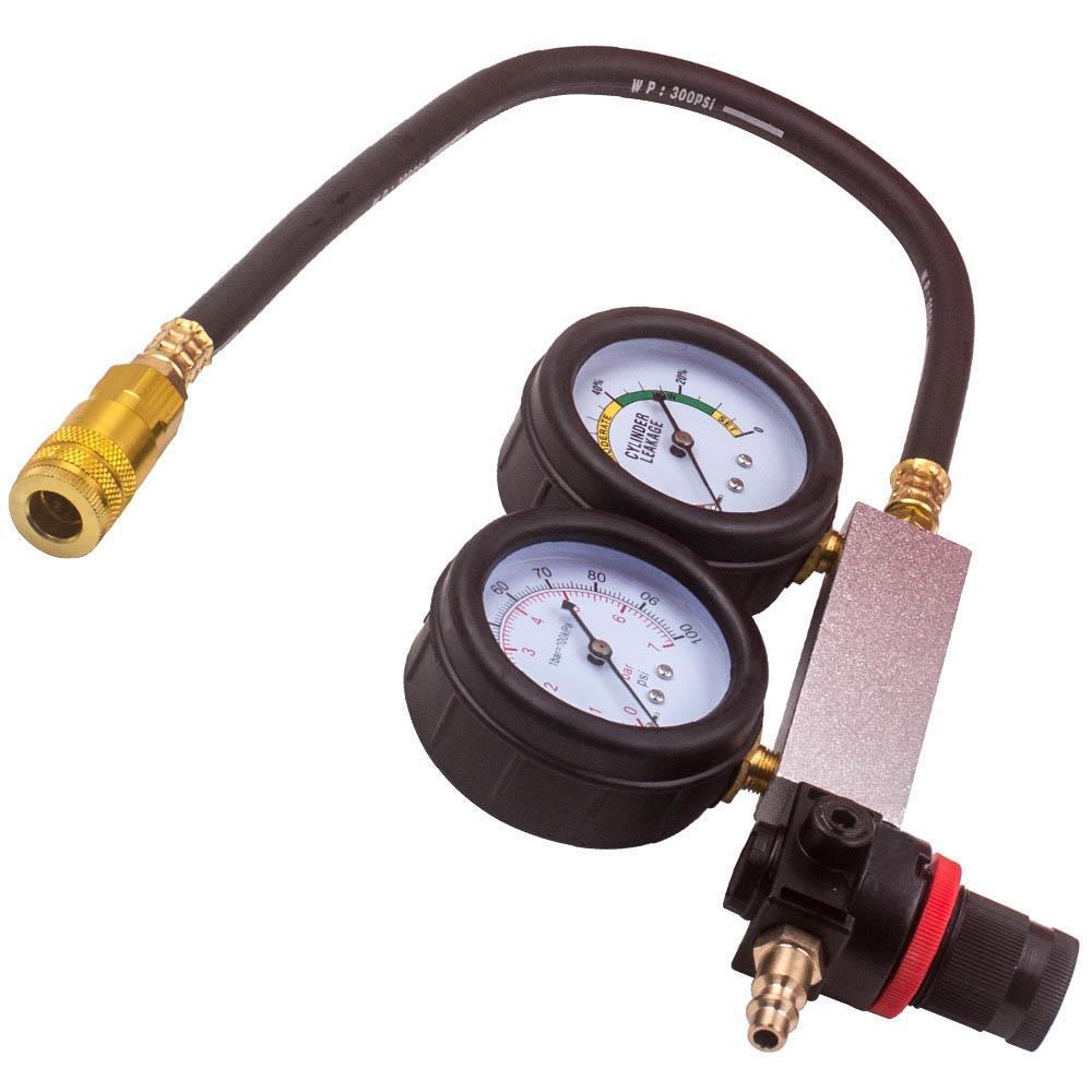Engine Compression Leakage Leakdown Detector Cylinder Leak Tester Kits
