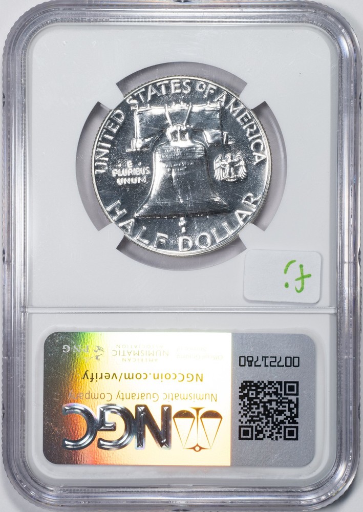 1959 NGC PF66 Benjamin Franklin Silver Half Dollar Gem Proof