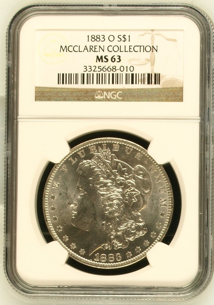 1883 O Morgan Silver Dollar NGC MS-63