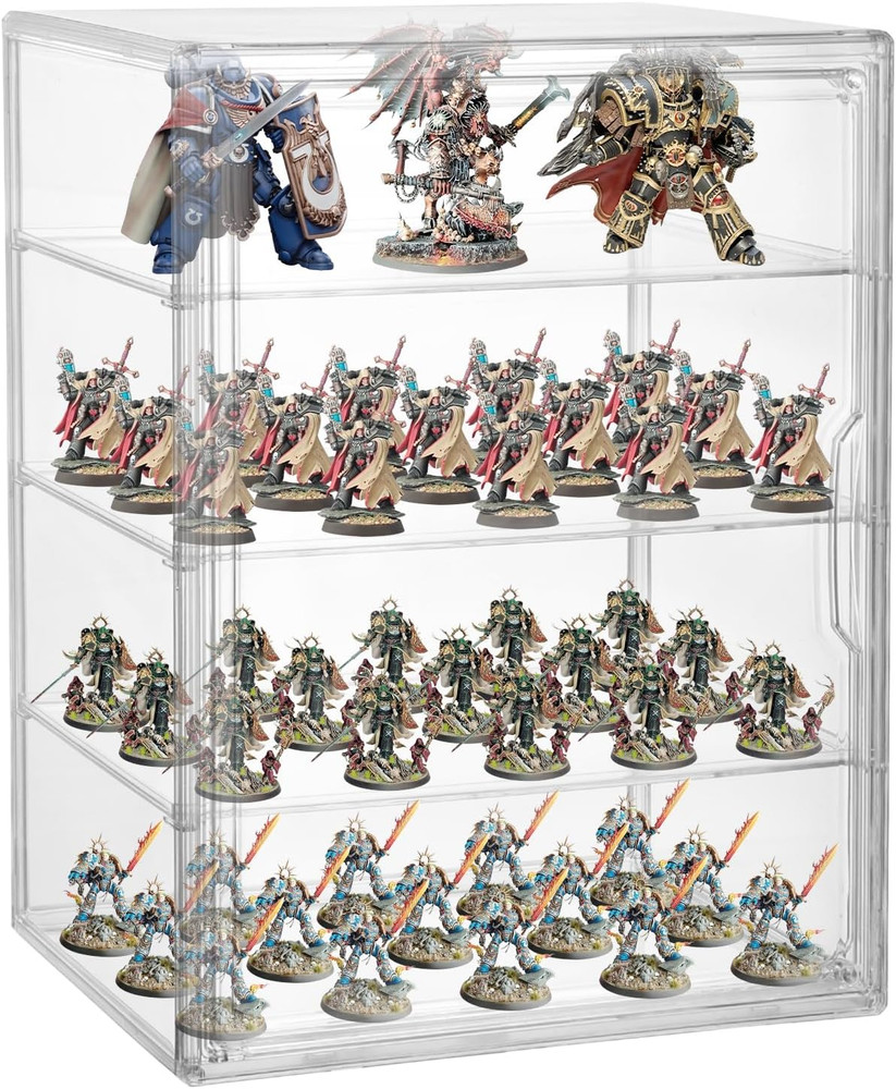 Stackable Acrylic Miniature Storage Case for Warhammer 40K Collectibles