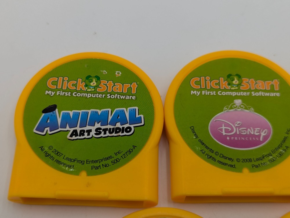 5 Leap Frog Click Start My First Computer Software Game Cartridges