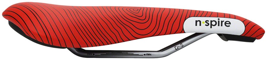 Smanie N.Spire Saddle - Chromoly, Microfiber Red, 136