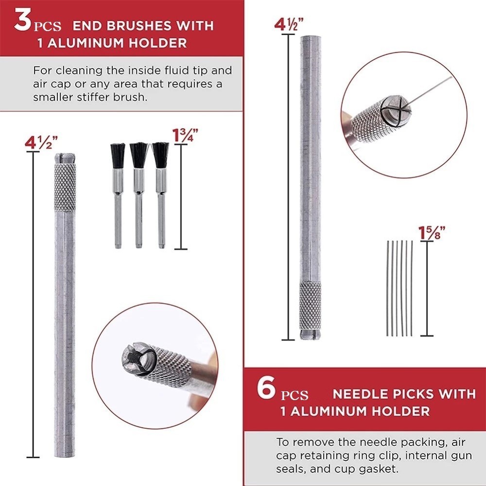 Metal New Special Lubricating Kit Gravity Paint Long Handled Angle Brush