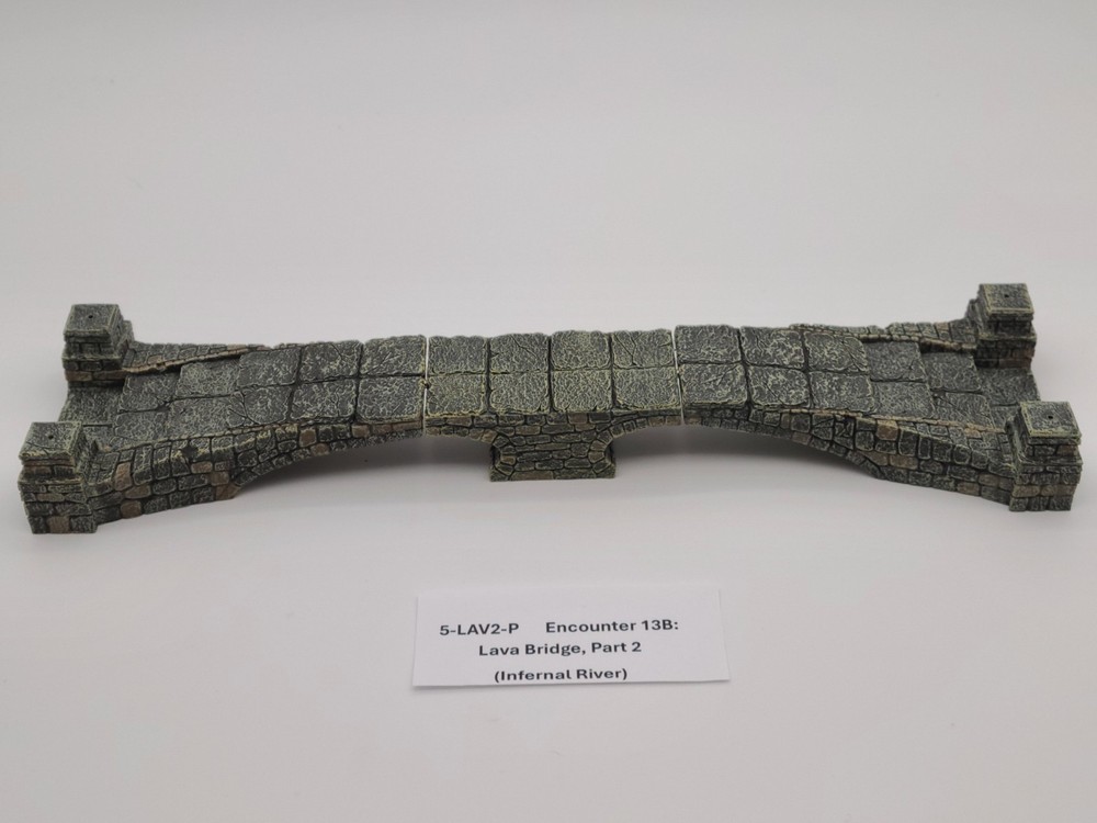 Dwarven Forge Encounter 13B: Lava Bridge, Part 2 (Infernal River) (Painted)