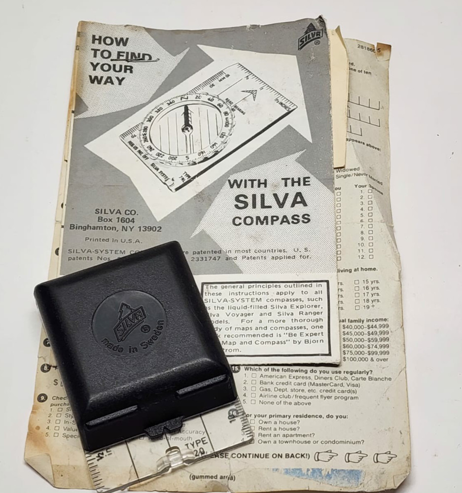 SILVA Type 20 Compass Mirror Outdoor Navigation