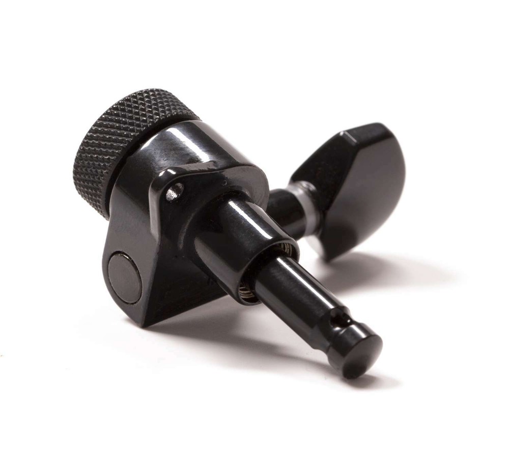 Genuine Tone Ninja 19:1 Locking Tuners, 7 String 4x3 set, Black