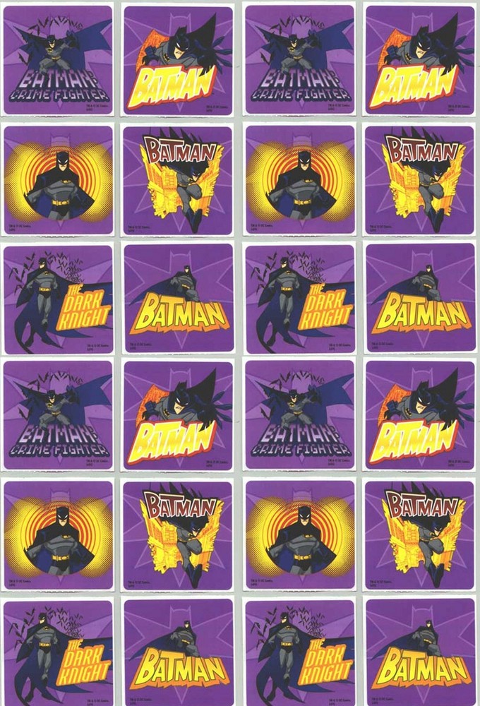 Batman 24 LARGE Stickers! The Dark Knight! DC Comics