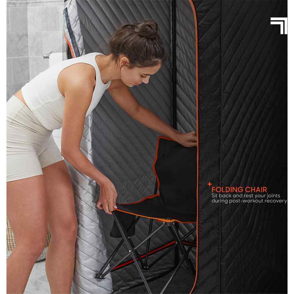Sharper Image - Steamer Sauna Portable Spa, Includes 2.4L Steam Generator, Fo...