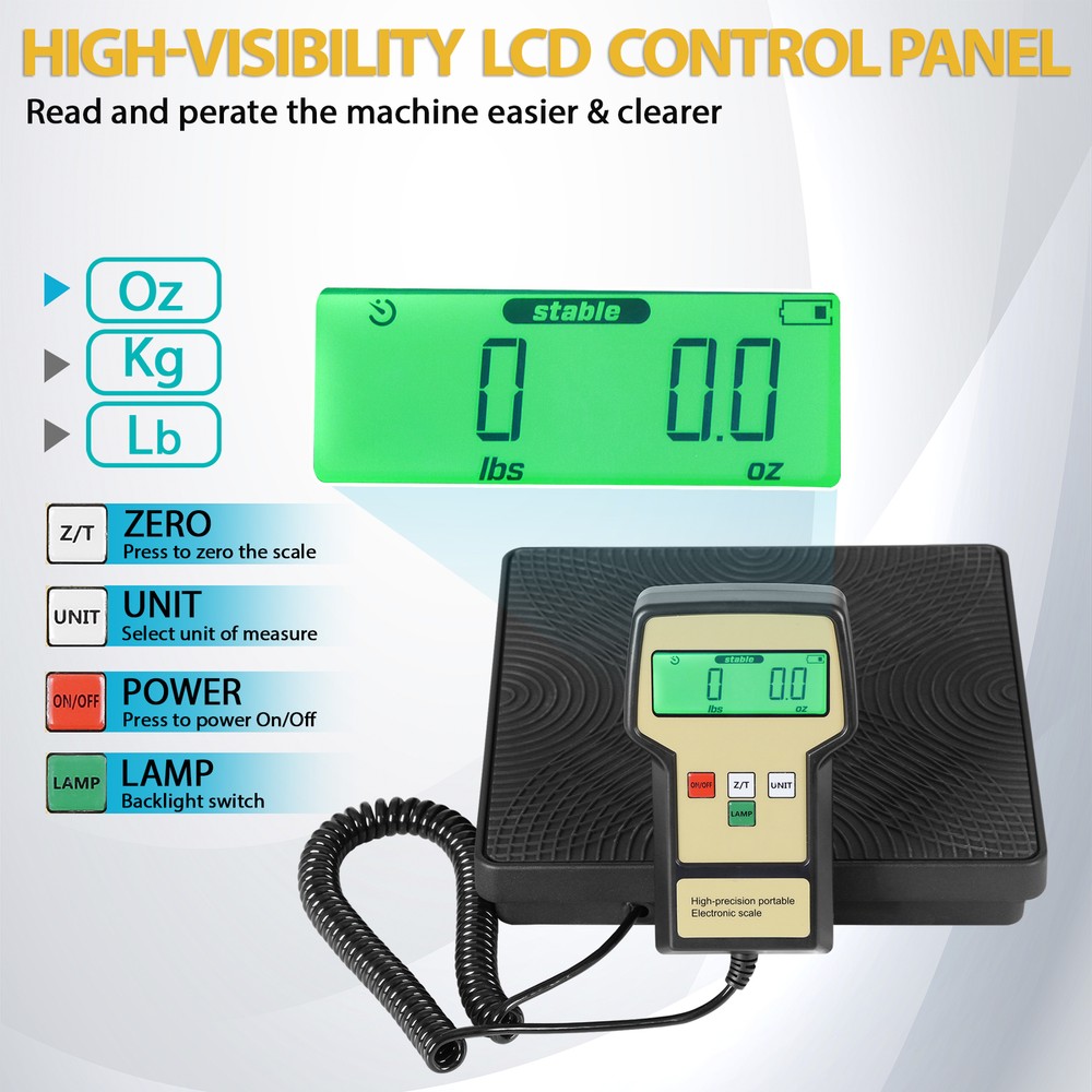 Digital Refrigerant Charging Weight Scale High Precision Weight HVAC A/C Scale