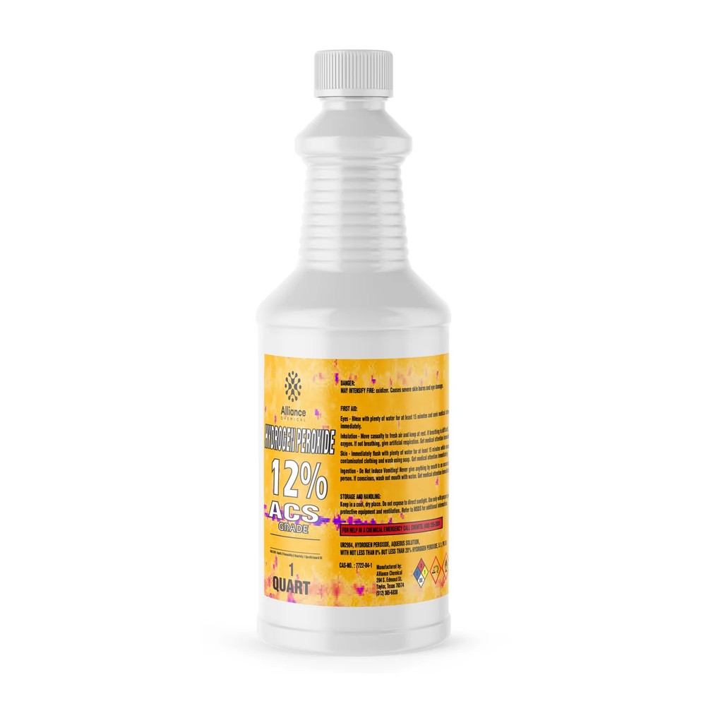 Hydrogen Peroxide 12% ACS Grade - 1 Quart