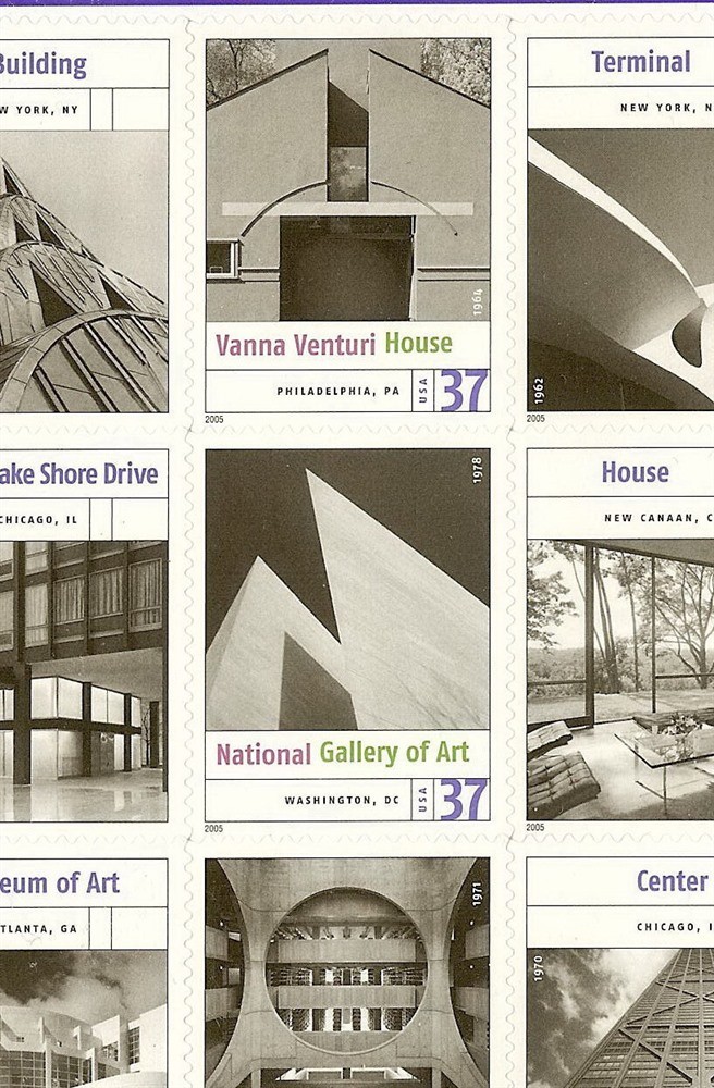 3910m Yellow Omitted Error / EFO "Modern Architecture" Mint NH