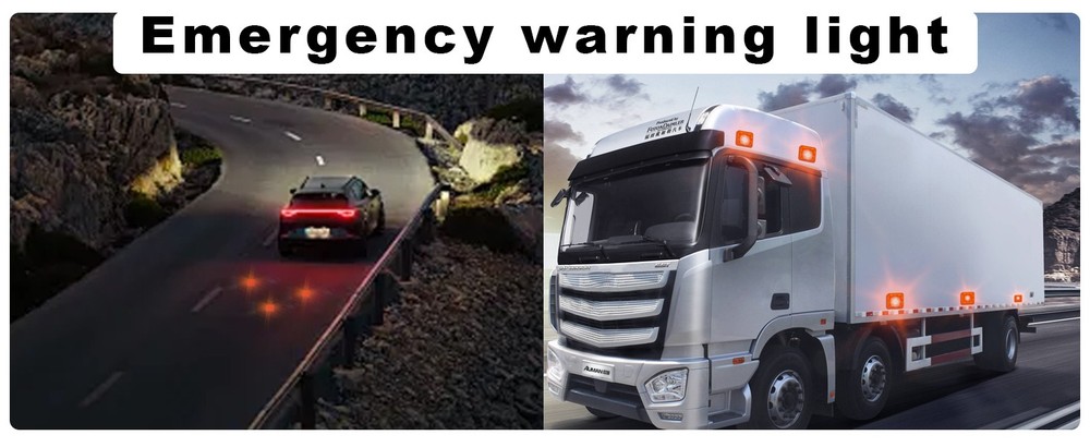 2PCS Wireless Magnetic Red Strobe Kit | Rechargeable Emergency Light
