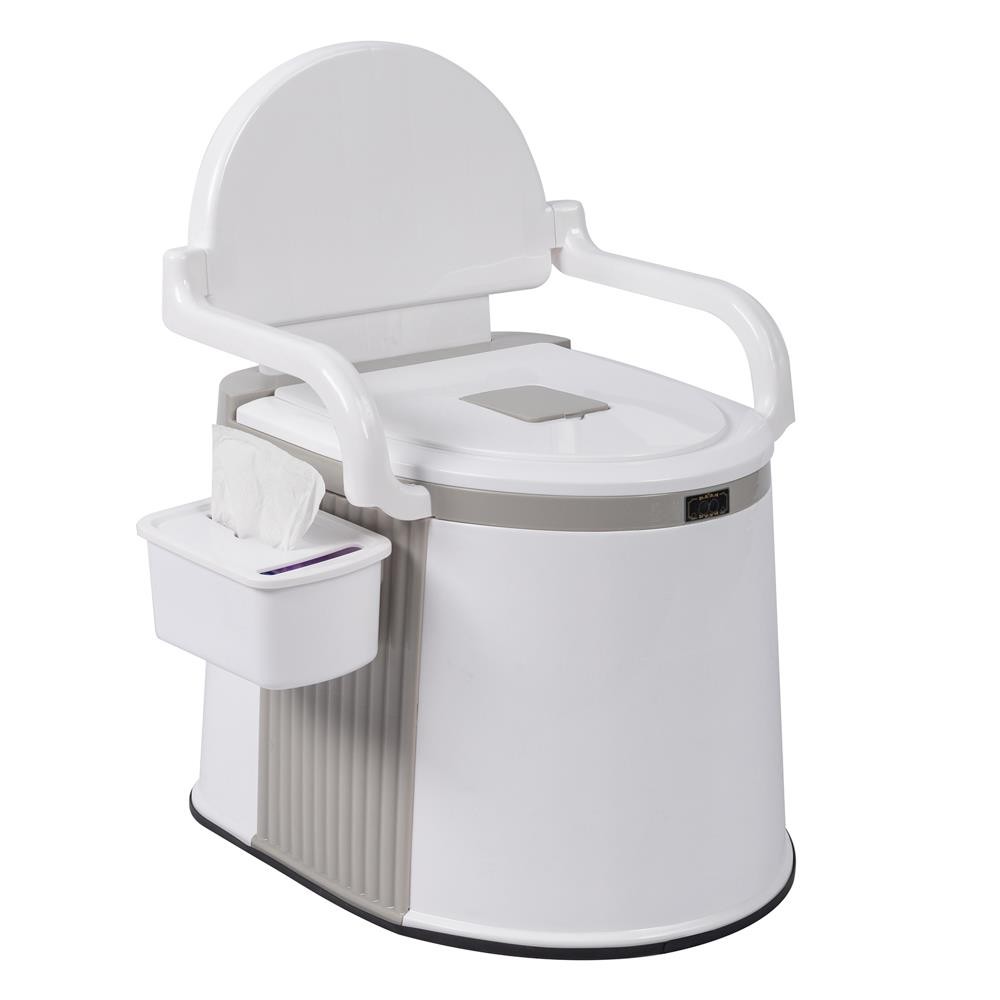 5 Gallon Camping Portable Toilet Travel Outdoor/Indoor Commode Potty +Tissue Box