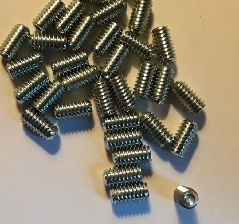 #8-32 X 5/16" SOCKET SET SCREWS, CUP POINT, ZINC, SELECT QTY