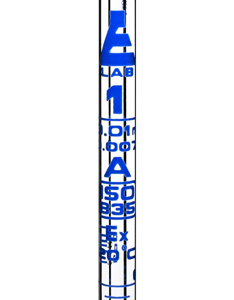 Eisco Labs 1ml Serological Pipette, Class A, Tolerance ?0.007ml