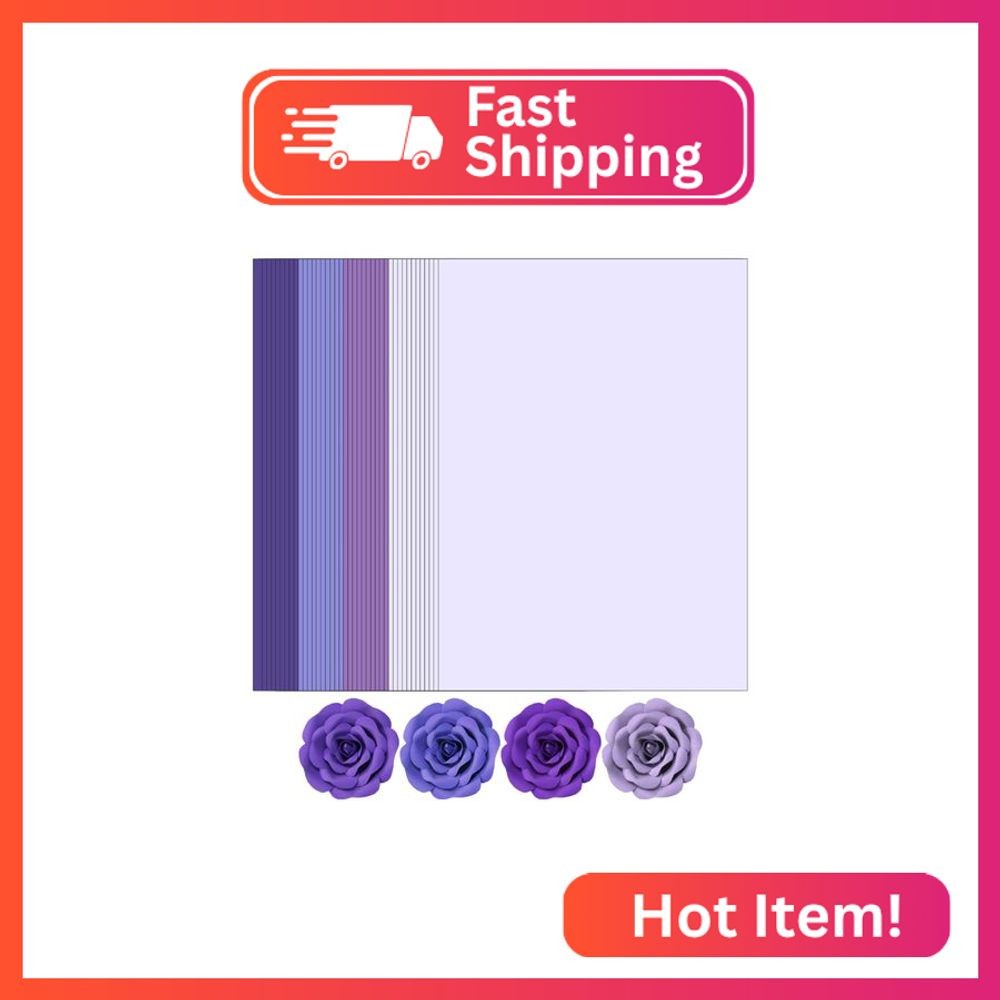 Purple Colored Cardstock, Art Kraft Cover Stock Paper, 65lb/175GSM for Card Cons