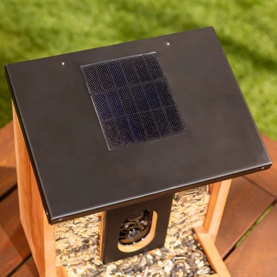 Solar camera Smart Bird Feeder ART 1934060 Modern Cedar