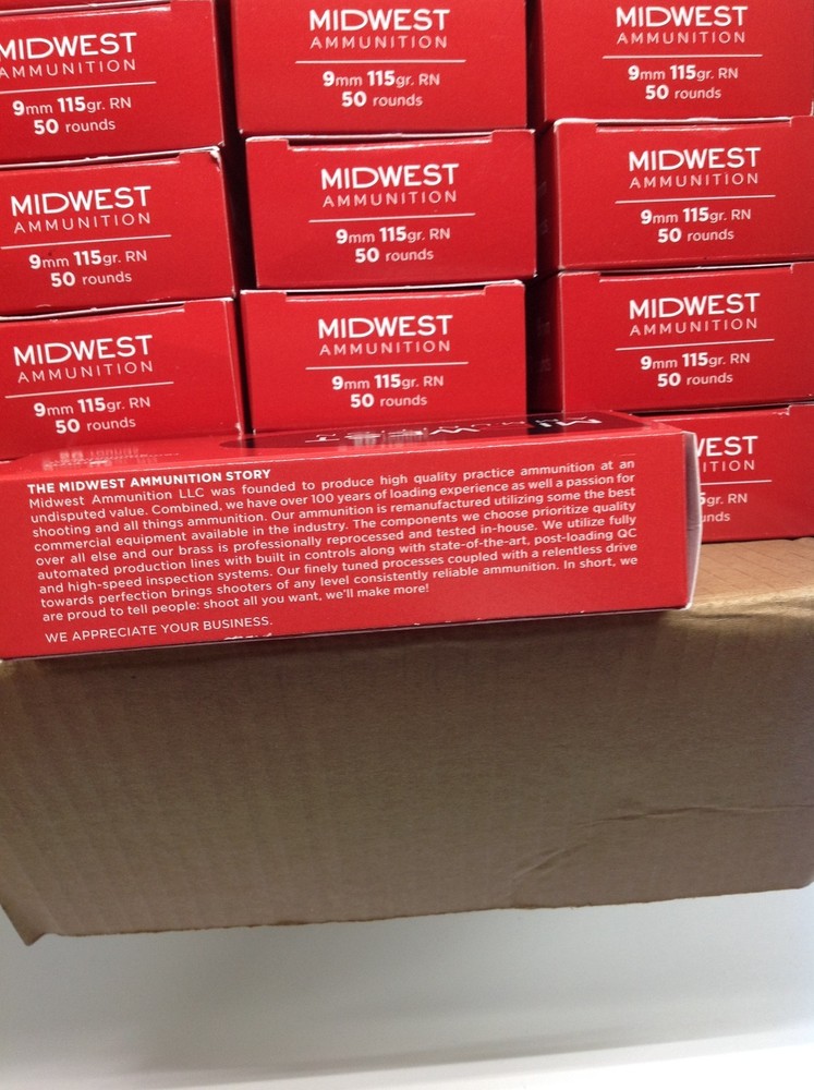 9mm used empty midwest ammo boxes with trays